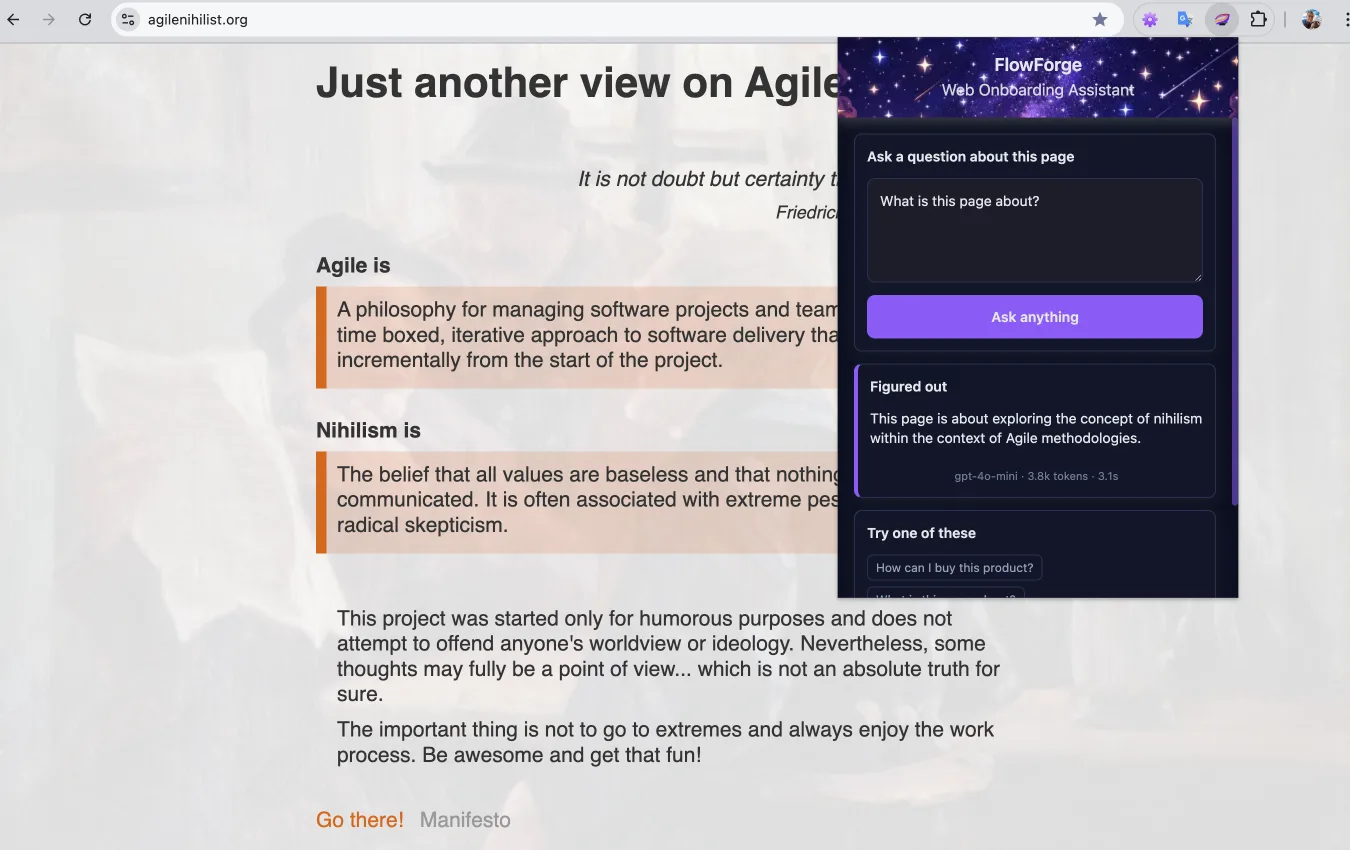 Understand any page instantly